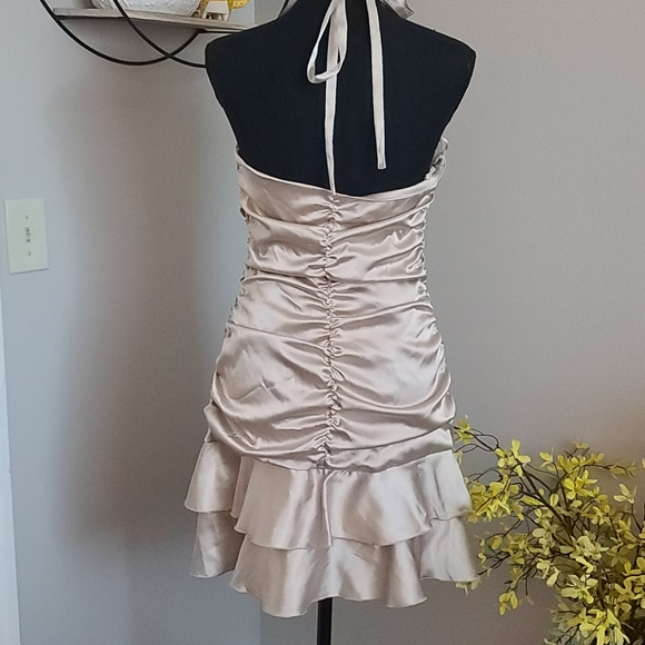 Size 10P Jessica McClintock Gold Party Dress! - Picture 3 of 6